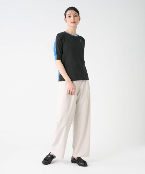 LANVIN COLLECTION / ランバン コレクション ニット・セーター | インターシャドレープニット | 詳細9