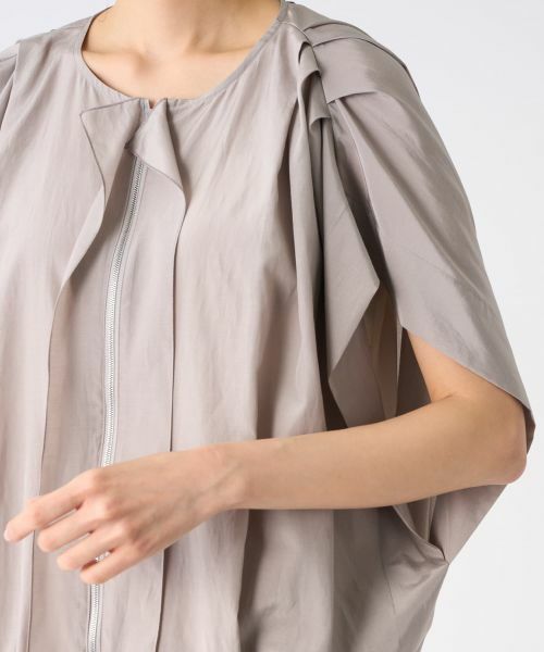 LANVIN COLLECTION / ランバン コレクション テーラードジャケット | フレンチスリーブタックブルゾン | 詳細15