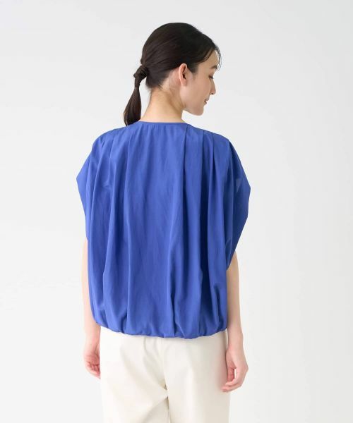 LANVIN COLLECTION / ランバン コレクション テーラードジャケット | フレンチスリーブタックブルゾン | 詳細3