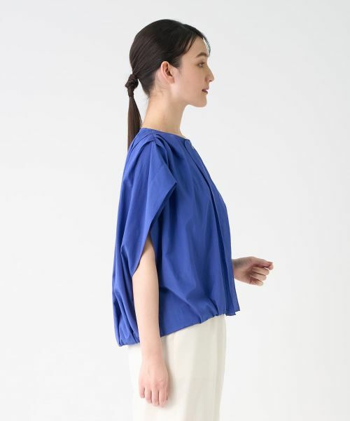 LANVIN COLLECTION / ランバン コレクション テーラードジャケット | フレンチスリーブタックブルゾン | 詳細4