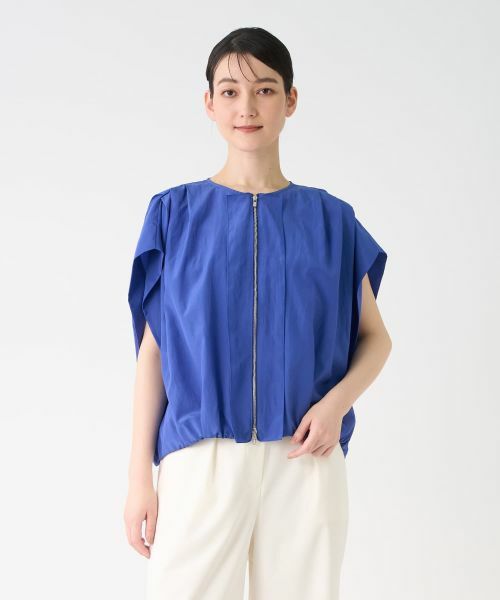 LANVIN COLLECTION / ランバン コレクション テーラードジャケット | フレンチスリーブタックブルゾン | 詳細5