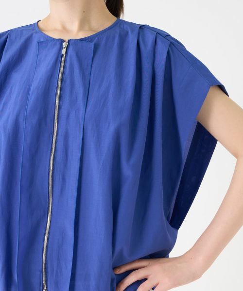 LANVIN COLLECTION / ランバン コレクション テーラードジャケット | フレンチスリーブタックブルゾン | 詳細7