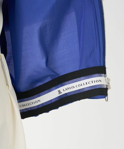 LANVIN COLLECTION / ランバン コレクション テーラードジャケット | フレンチスリーブタックブルゾン | 詳細8