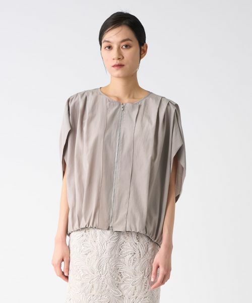 LANVIN COLLECTION / ランバン コレクション テーラードジャケット | フレンチスリーブタックブルゾン | 詳細9