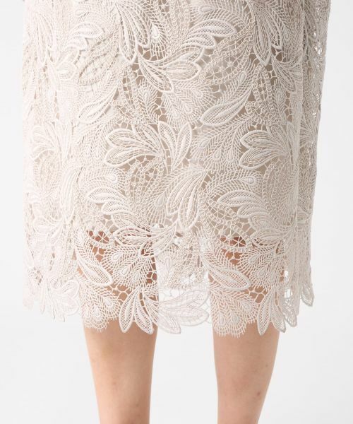 LANVIN COLLECTION / ランバン コレクション ドレス | エンブロイダリーフェザーレースワンピース | 詳細12