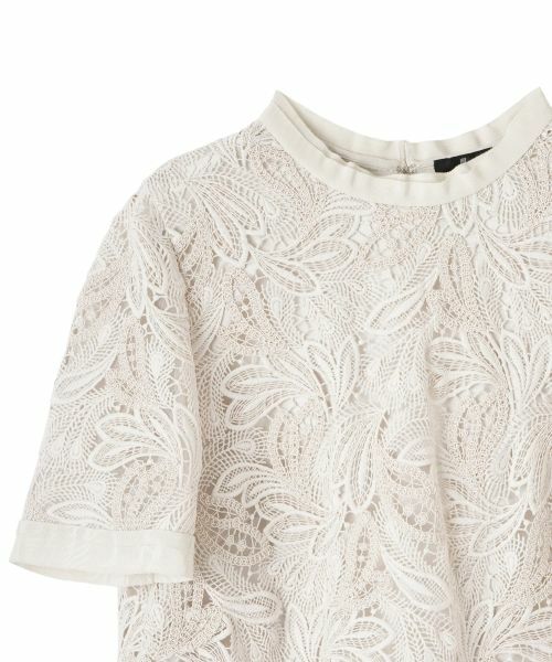 LANVIN COLLECTION / ランバン コレクション ドレス | エンブロイダリーフェザーレースワンピース | 詳細14