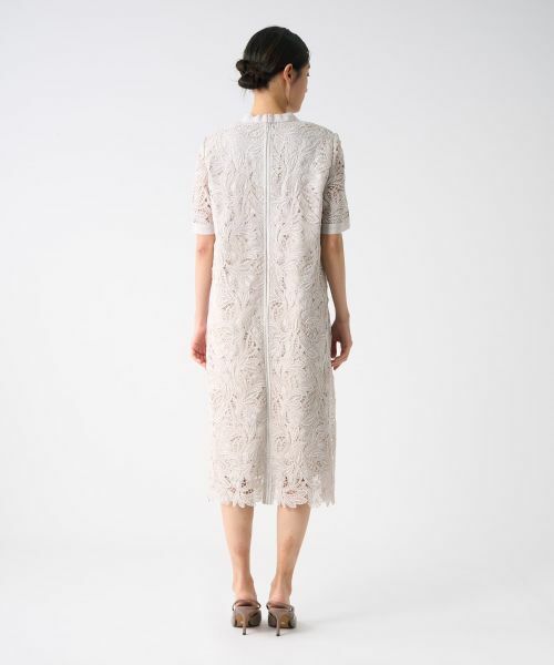 LANVIN COLLECTION / ランバン コレクション ドレス | エンブロイダリーフェザーレースワンピース | 詳細9