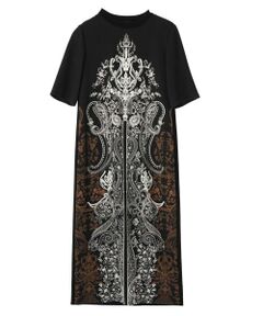 ランバンコレクション ワンピース　美品 サテンジョーゼットコサージュ付ワンピース|LANVIN COLLECTION