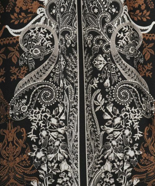 LANVIN COLLECTION / ランバン コレクション ドレス | フラワーペイズリーパネルプリントドレス | 詳細11