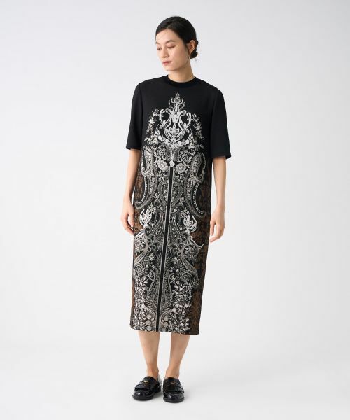 LANVIN COLLECTION / ランバン コレクション ドレス | フラワーペイズリーパネルプリントドレス | 詳細5