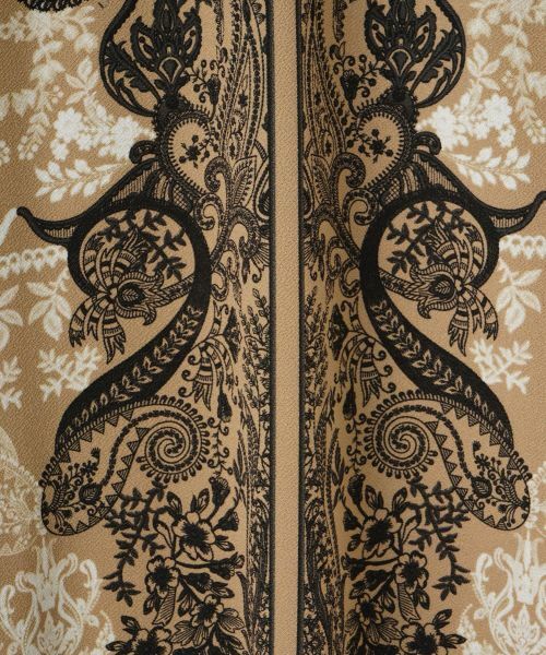 LANVIN COLLECTION / ランバン コレクション ドレス | フラワーペイズリーパネルプリントドレス | 詳細9