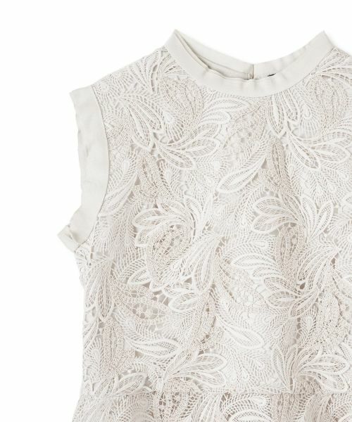 LANVIN COLLECTION / ランバン コレクション シャツ・ブラウス | エンブロイダリーフェザーレースブラウス | 詳細10