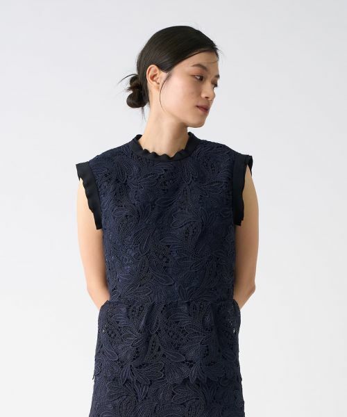 LANVIN COLLECTION / ランバン コレクション シャツ・ブラウス | エンブロイダリーフェザーレースブラウス | 詳細3