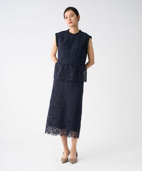 LANVIN COLLECTION / ランバン コレクション シャツ・ブラウス | エンブロイダリーフェザーレースブラウス | 詳細4