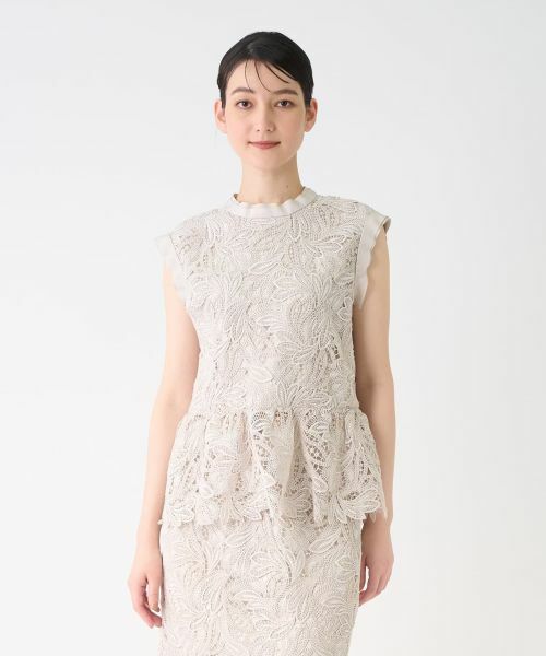 LANVIN COLLECTION / ランバン コレクション シャツ・ブラウス | エンブロイダリーフェザーレースブラウス | 詳細7