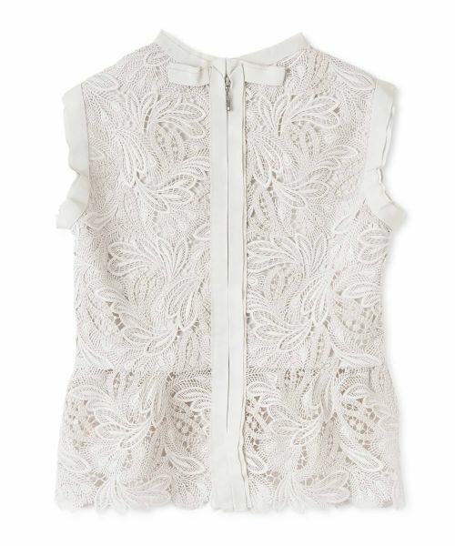 LANVIN COLLECTION / ランバン コレクション シャツ・ブラウス | エンブロイダリーフェザーレースブラウス | 詳細9