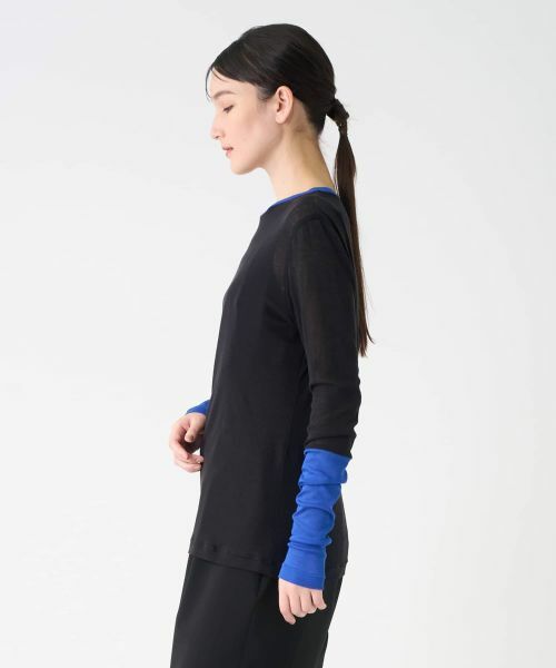 LANVIN COLLECTION / ランバン コレクション カットソー | フライスロングスリーブカットソー | 詳細2