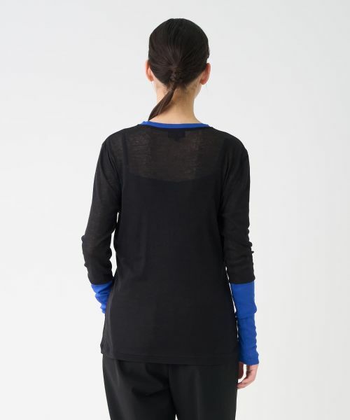 LANVIN COLLECTION / ランバン コレクション カットソー | フライスロングスリーブカットソー | 詳細3