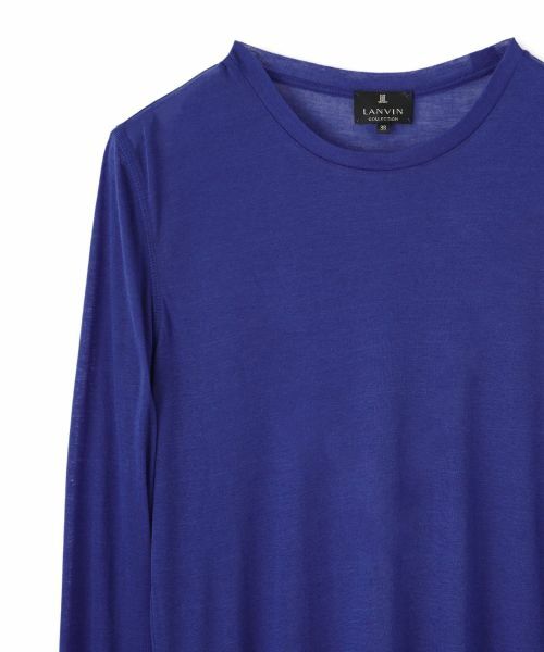 LANVIN COLLECTION / ランバン コレクション カットソー | フライスロングスリーブカットソー | 詳細9