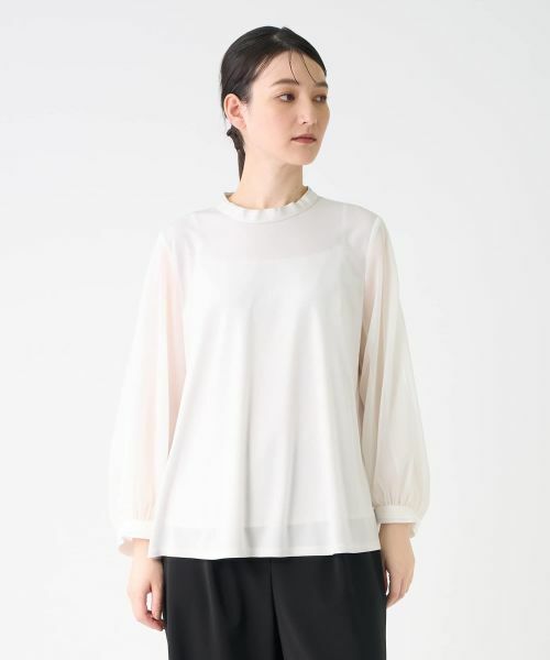 LANVIN COLLECTION / ランバン コレクション カットソー | スリットスリーブカットソー | 詳細1