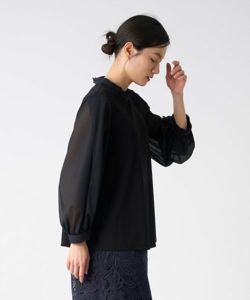 LANVIN COLLECTION / ランバン コレクション カットソー | スリットスリーブカットソー | 詳細11