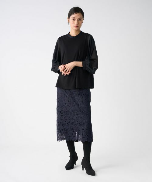 LANVIN COLLECTION / ランバン コレクション カットソー | スリットスリーブカットソー | 詳細13