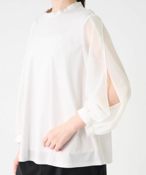 LANVIN COLLECTION / ランバン コレクション カットソー | スリットスリーブカットソー | 詳細7