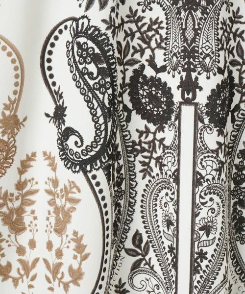 LANVIN COLLECTION / ランバン コレクション カットソー | フラワーペイズリーパネルプリントカットソー | 詳細9