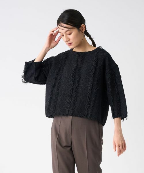 LANVIN COLLECTION / ランバン コレクション ニット・セーター | フリンジニットトップス | 詳細11