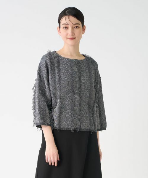 LANVIN COLLECTION / ランバン コレクション ニット・セーター | フリンジニットトップス | 詳細5