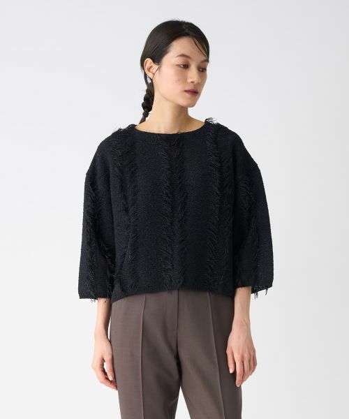 LANVIN COLLECTION / ランバン コレクション ニット・セーター | フリンジニットトップス | 詳細7
