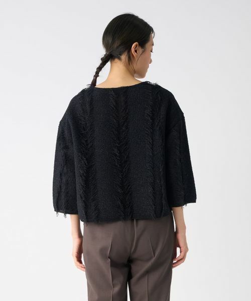 LANVIN COLLECTION / ランバン コレクション ニット・セーター | フリンジニットトップス | 詳細9