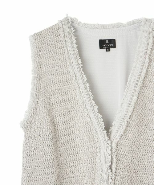 LANVIN COLLECTION / ランバン コレクション ニット・セーター | フリンジニットジレ | 詳細17