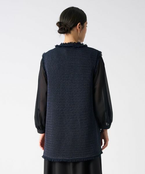 LANVIN COLLECTION / ランバン コレクション ニット・セーター | フリンジニットジレ | 詳細3