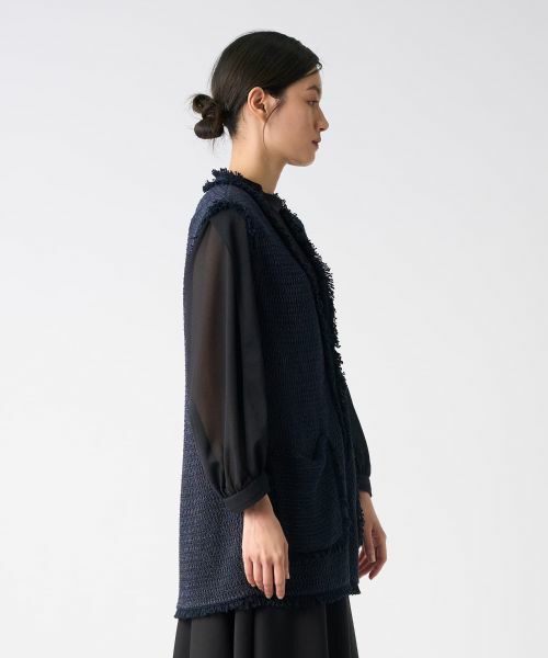 LANVIN COLLECTION / ランバン コレクション ニット・セーター | フリンジニットジレ | 詳細4