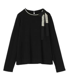 LANVIN COLLECTION / ランバン コレクション ニット・セーター | パールリボンモチーフニットトップス