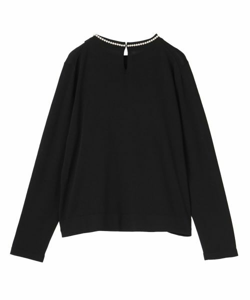 LANVIN COLLECTION / ランバン コレクション ニット・セーター | パールリボンモチーフニットトップス | 詳細1
