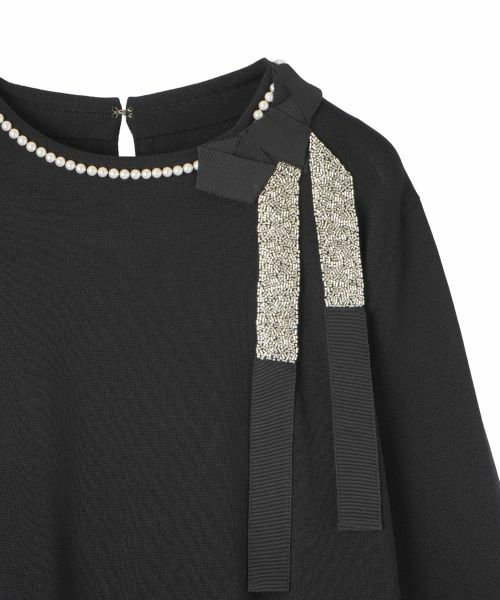 LANVIN COLLECTION / ランバン コレクション ニット・セーター | パールリボンモチーフニットトップス | 詳細2