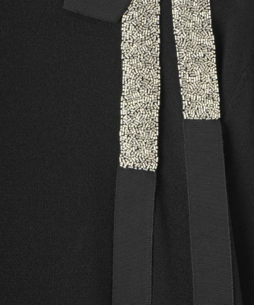 LANVIN COLLECTION / ランバン コレクション ニット・セーター | パールリボンモチーフニットトップス | 詳細3