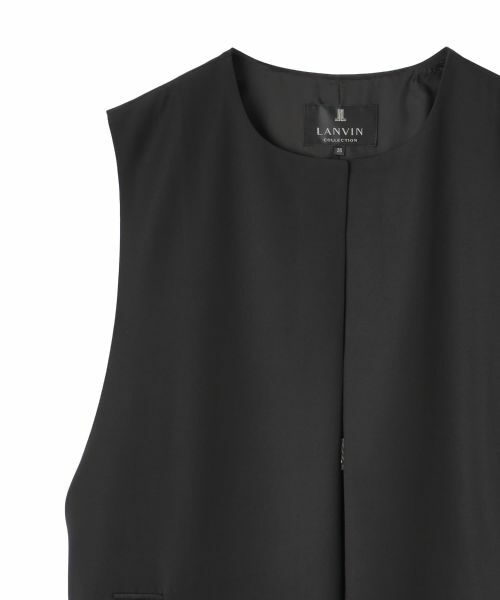 LANVIN COLLECTION / ランバン コレクション テーラードジャケット | バックサテンロングジレ | 詳細9