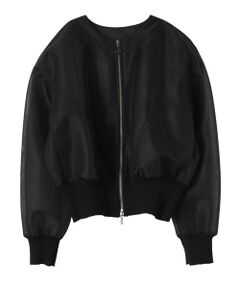 LANVIN COLLECTION / ランバン コレクション テーラードジャケット | シアーダンボールニットブルゾン