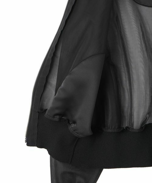 LANVIN COLLECTION / ランバン コレクション テーラードジャケット | シアーダンボールニットブルゾン | 詳細9