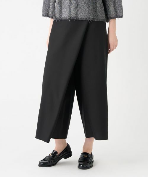 LANVIN COLLECTION / ランバン コレクション その他パンツ | バックサテンラップパンツ | 詳細5