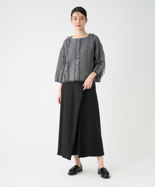 LANVIN COLLECTION / ランバン コレクション その他パンツ | バックサテンラップパンツ | 詳細6