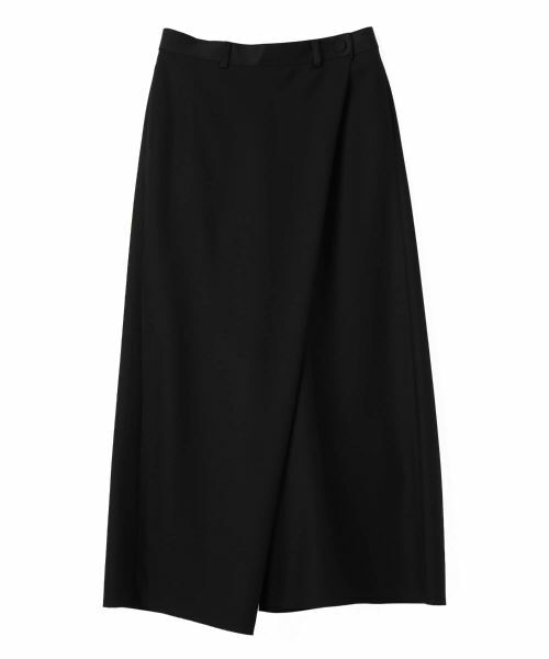 LANVIN COLLECTION / ランバン コレクション その他パンツ | バックサテンラップパンツ(ブラック)