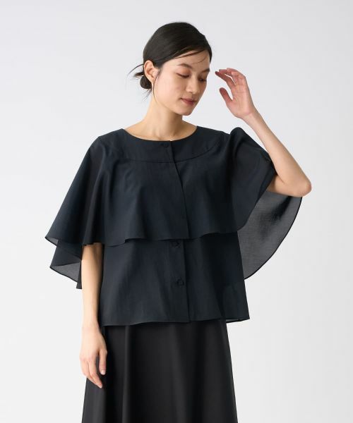 LANVIN COLLECTION / ランバン コレクション シャツ・ブラウス | ケープデザインブラウス | 詳細6