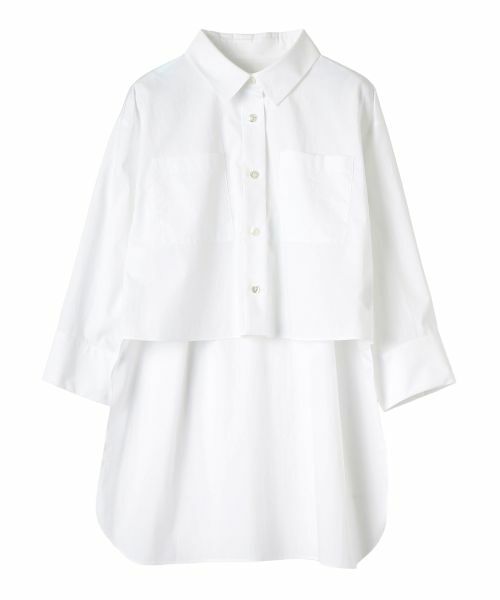 LANVIN COLLECTION/ランバン コレクション テールコートデザインシャツ オフホワイト 40