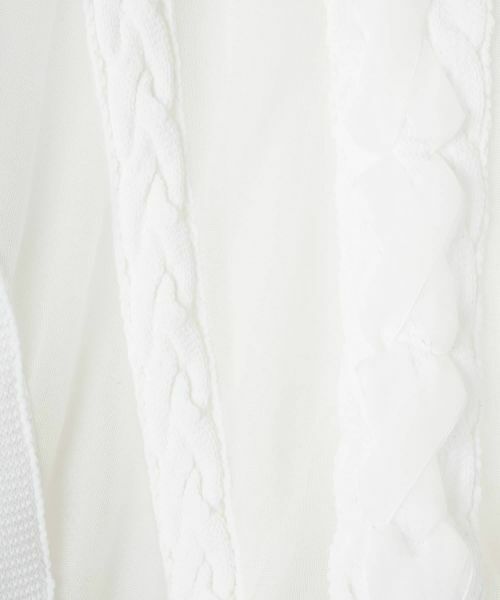 LANVIN COLLECTION / ランバン コレクション カットソー | ニットドッキングオーガンジーカットソー | 詳細3