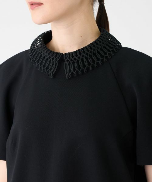 LANVIN COLLECTION / ランバン コレクション ドレス | ラグランスリーブ刺繍襟ワンピース | 詳細14