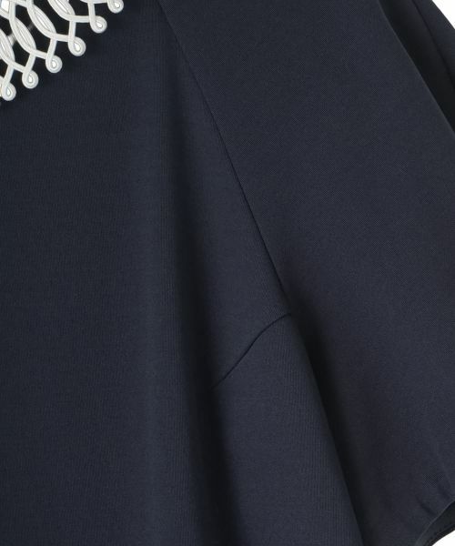 LANVIN COLLECTION / ランバン コレクション ドレス | ラグランスリーブ刺繍襟ワンピース | 詳細19